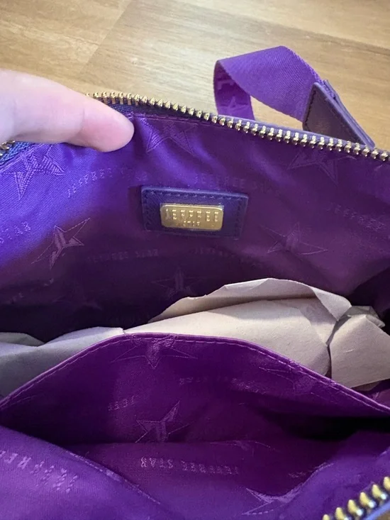 Jeffree Star Purple Crossbody Bag with Gold Star Accent - Picture 5 of 5